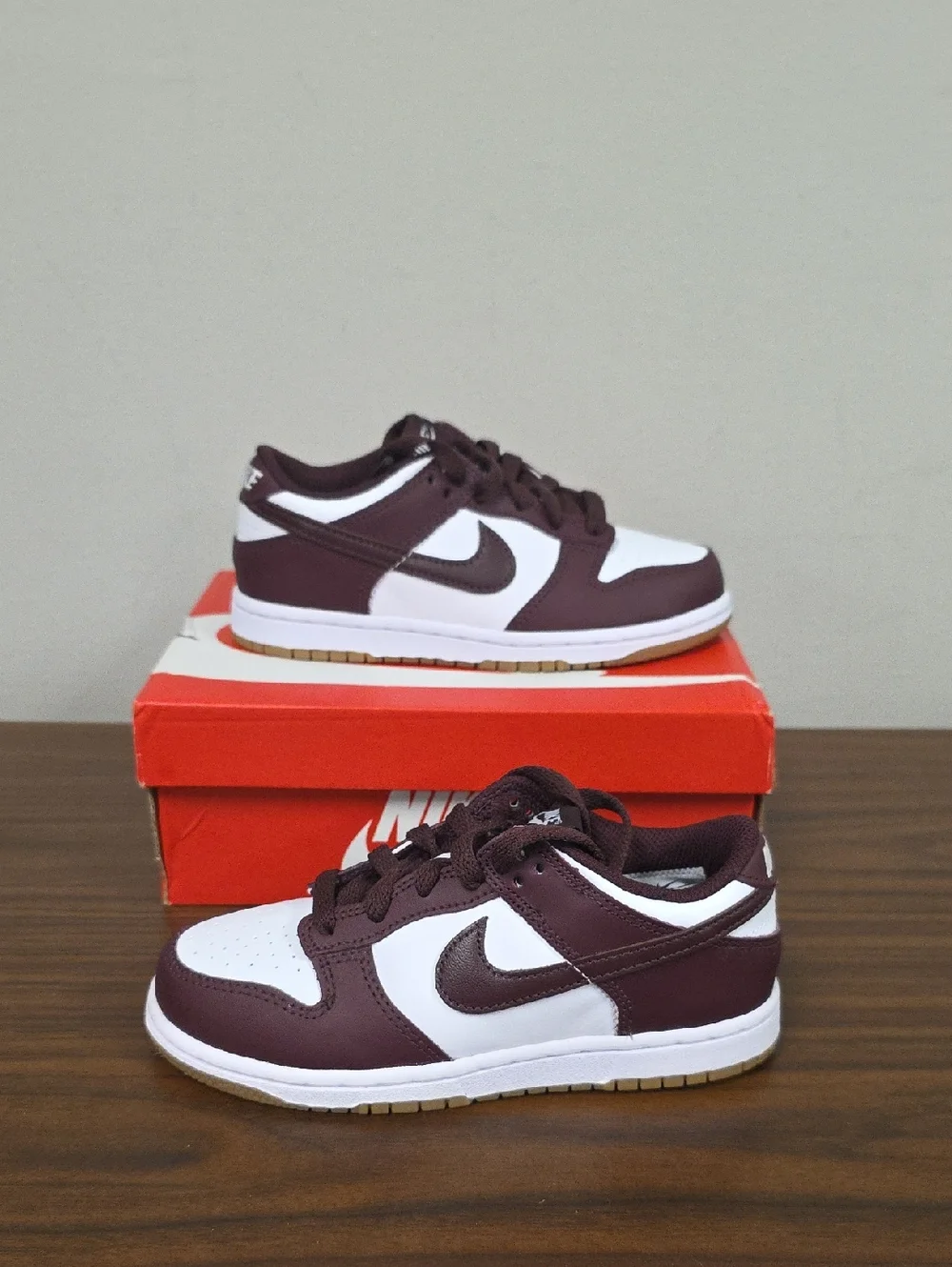 Nike Dunk Low BP Burgundy/White Size 13.5c HJ9283-100 NEW